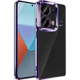 Xiaomi Redmi Note 13 Pro 4G Kılıf Kamera Korumalı Logo Gösteren Mnc Omega Kapak-Derin Mor