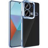 Xiaomi Redmi Note 13 Pro 4G Kılıf Kamera Korumalı Logo Gösteren Mnc Omega Kapak-Sierra Mavi