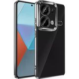 Xiaomi Redmi Note 13 Pro 4G Kılıf Kamera Korumalı Logo Gösteren Mnc Omega Kapak-Siyah