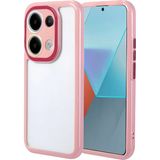 Xiaomi Redmi Note 13 Pro 4G Kılıf Kamera Korumalı Renkli Kenar Ve Çerçeve Tasarımlı Mnc Vitamin Kapak-Mürdüm