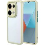 Xiaomi Redmi Note 13 Pro 4G Kılıf Kamera Korumalı Renkli Kenar Ve Çerçeve Tasarımlı Mnc Vitamin Kapak-Yeşil