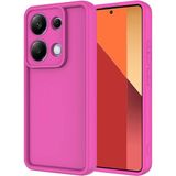 Xiaomi Redmi Note 13 Pro 4g Kılıf Kamera Korumalı Tkdr Ananas Kapak-Pembe Koyu