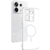 Xiaomi Redmi Note 13 Pro 4g Kılıf Sararmaz Ultra Ince Sert Mika Magsafe Kamera Yükseltili Mrcv - Şeffaf