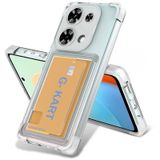 Xiaomi Redmi Note 13 Pro 4G Uyumlu Kılıf Airbag Tasarımlı Şeffaf Kartlıklı G-Kart Kapak