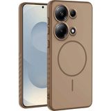 Xiaomi Redmi Note 13 Pro 4g Uyumlu Kılıf Zebana Mono M-Safe Silikon Kılıf Desert Titanyum - Çöl Titanyum