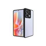 Xiaomi Redmi Note 13 Pro 5g Kılıf Kamera Korumalı Arkası Şeffaf Kenarları Renkli Kapak iz Yapmaz