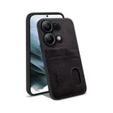 Xiaomi Redmi Note 13 Pro 5G Kılıf Siyah Zebana Kartlıklı Lüx Deri Kılıf