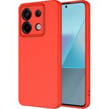 Xiaomi Redmi Note 13 Pro 5g Kılıf Yumuşak Silikon Kamera Korumalı Lansman Ogaa - Kırmızı