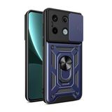 Xiaomi Redmi Note 13 Pro 5G Tank Kılıf Magnetik Standlı Kamera Korumalı Sürgülü Vega Kapak Mavi