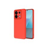 Xiaomi Redmi Note 13 Pro 5G Uyumlu ile uyumlu Kapak Kamera Korumalı Içi Kadife Lansman Silikon Kılıf - Kırmızı