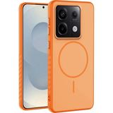 Xiaomi Redmi Note 13 Pro 5g Uyumlu Kılıf Zebana Mono M-Safe Silikon Kılıf Turuncu