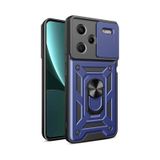 Xiaomi Redmi Note 13 Pro Plus 5g Kılıf Kamera Korumalı Zırh Tank Sürgülü Vega Kapak Mavi