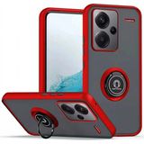 Xiaomi Redmi Note 13 Pro Plus Kılıf Montreal Yüzüklü Silikon Kapak - Kırmızı - Renkli