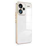 Xiaomi Redmi Note 13 Pro Plus Kılıf Newface Volet Silikon Kılıf, Gold Detaylı Yumuşak Premium Kapak, Kamera Korumalı, Kaymaz Esnek Koruyucu Kılıf (Beyaz)