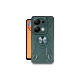 Xiaomi Redmi Note 13 Pro Uyumlu 4G Kılıf Lincoln Kamera Korumalı Silikon Kapak Koyu Yeşil