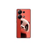 Xiaomi Redmi Note 13 Pro Uyumlu Şeffaf Kılıf 4 Peluş Panda Tasarımlı