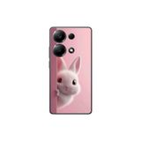Xiaomi Redmi Note 13 Pro Uyumlu Şeffaf Kılıf 5 Peluş Tavşan Tasarımlı