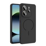 Xiaomi Redmi Note 14 4G İle Uyumlu Kılıf M-safe Şarj Özellikli Meta Kapak (siyah)