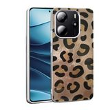 Xiaomi Redmi Note 14 İle Uyumlu Kılıf Desenli Mep Kapak T36842 Gold Leopar