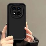 Xiaomi Redmi Note 14 Pro Uyumlu Kılıf Kamera Korumalı Yumuşak Dokulu Darbe Emici Siyah Silikon Kapak - Redmi Note 14 Pro 4G