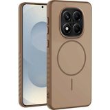 Xiaomi Redmi Note 14 Pro Uyumlu Kılıf Zebana Mono M-Safe Silikon Kılıf Desert Titanyum - Çöl Titanyum