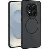 Xiaomi Redmi Note 14 Pro Uyumlu Kılıf Zebana Mono M-Safe Silikon Kılıf Siyah
