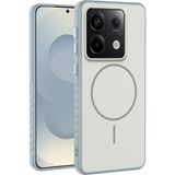Xiaomi Redmi Note 14S Uyumlu Kılıf Zebana Mono M-Safe Silikon Kılıf Gri