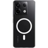 Xiaomi Redmi Note 14S Uyumlu Kılıf Zebana Sararmaz Clearmag Kılıf (M-Safe Uyumlu) Şeffaf