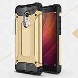 Xiaomi Redmi Note 4 ile uyumlu Çİft Katman Koruyucu Crash Military Tank Kılıf - Gold