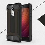 Xiaomi Redmi Note 4 ile uyumlu Çİft Katman Koruyucu Crash Military Tank Kılıf - Siyah
