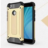 Xiaomi Redmi Note 5A ile uyumlu Çİft Katman Koruyucu Crash Military Tank Kılıf - Gold