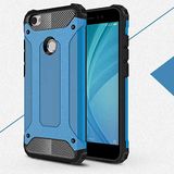 Xiaomi Redmi Note 5A ile uyumlu Çİft Katman Koruyucu Crash Military Tank Kılıf - Mavi