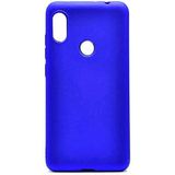 Xiaomi Redmi Note 6 Pro Kılıf Soft ve Pürüzsüz Yüzey Ipeksi Silikon Kapak Hopy - Saks Mavi