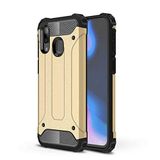 Xiaomi Redmi Note 7 ile uyumlu Çİft Katman Koruyucu Crash Military Tank Kılıf - Gold