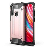 Xiaomi Redmi Note 7 ile uyumlu Çİft Katman Koruyucu Crash Military Tank Kılıf - Rose Gold