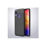 Xiaomi Redmi Note 7 Kılıf Niss Deri Görünümlü Silikon Kapak + Ekran Koruma 6489