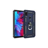 Xiaomi Redmi Note 7 Kılıf Vega Yüzüklü Standlı Tank Zırh Kapak + Ekran Koruma 5753