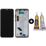 Xiaomi Redmi Note 7 Pro Uyumlu Çıtalı Lcd Ekran Dokunmatik Siyah + B7000