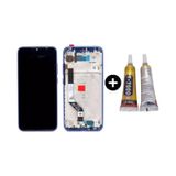 Xiaomi Redmi Note 7 Uyumlu Çıtalı A Kalite Lcd Ekran Dokunmatik Mavi + B7000