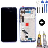 Xiaomi Redmi Note 7 Uyumlu Çıtalı Hk Lcd Ekran Dokunmatik Mavi + Montaj Seti
