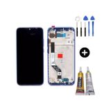 Xiaomi Redmi Note 7 Uyumlu Çıtalı Lcd Ekran Dokunmatik Mavi + Montaj Seti