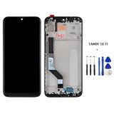 Xiaomi Redmi Note 7 Uyumlu Lcd Ekran Dokunmatik Servis Orijinali Çıtalı Siyah + Tamir Seti