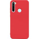 Xiaomi Redmi Note 8 Içi Kadife Silikon Kılıf Kırmızı