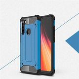 Xiaomi Redmi Note 8 ile uyumlu Çİft Katman Koruyucu Crash Military Tank Kılıf - Mavi