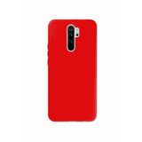 Xiaomi Redmi Note 8 Pro İçi Kadife Silikon Kılıf Kırmızı