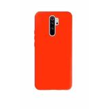 Xiaomi Redmi Note 8 Pro İçi Kadife Silikon Kılıf Turuncu