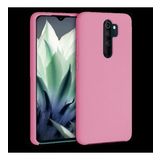 Xiaomi Redmi Note 8 Pro Ince Mat Silikon Kılıf Pembe