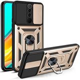 Xiaomi Redmi Note 8 Pro Kılıf Lens Sürgülü Yüzüklü Tank Silikon Pars