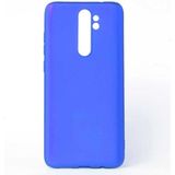 Xiaomi Redmi Note 8 Pro Kılıf Soft ve Pürüzsüz Yüzey Ipeksi Silikon Kapak Hopy - Saks Mavi