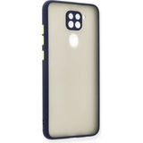 Xiaomi Redmi Note 9 Kılıf Montreal Silikon Kapak - Lacivert - 1 - Renkli